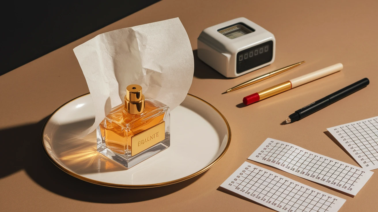 24-hour tissue test demonstrating objective perfume longevity measurement