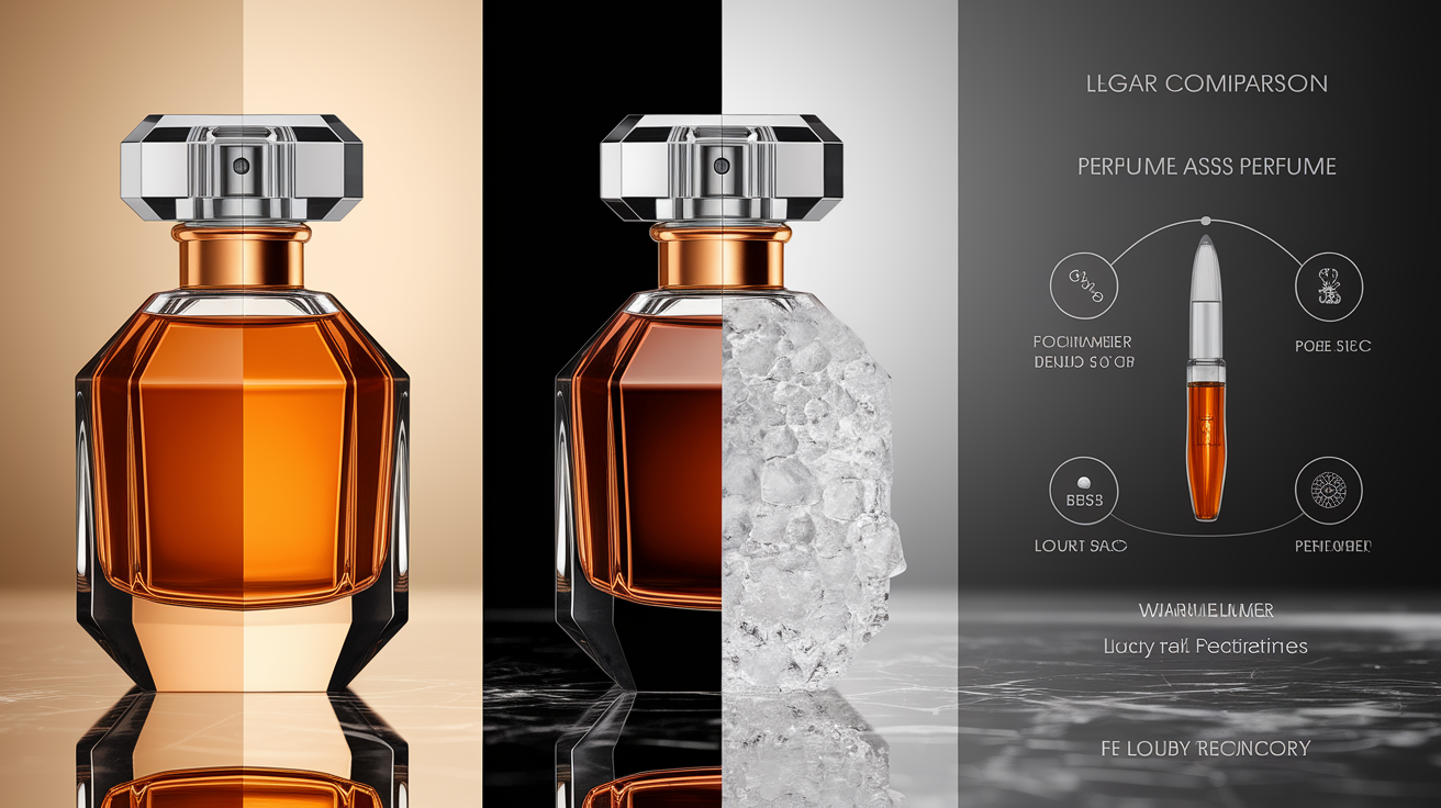 Clear perfume bottle being restored from cloudiness